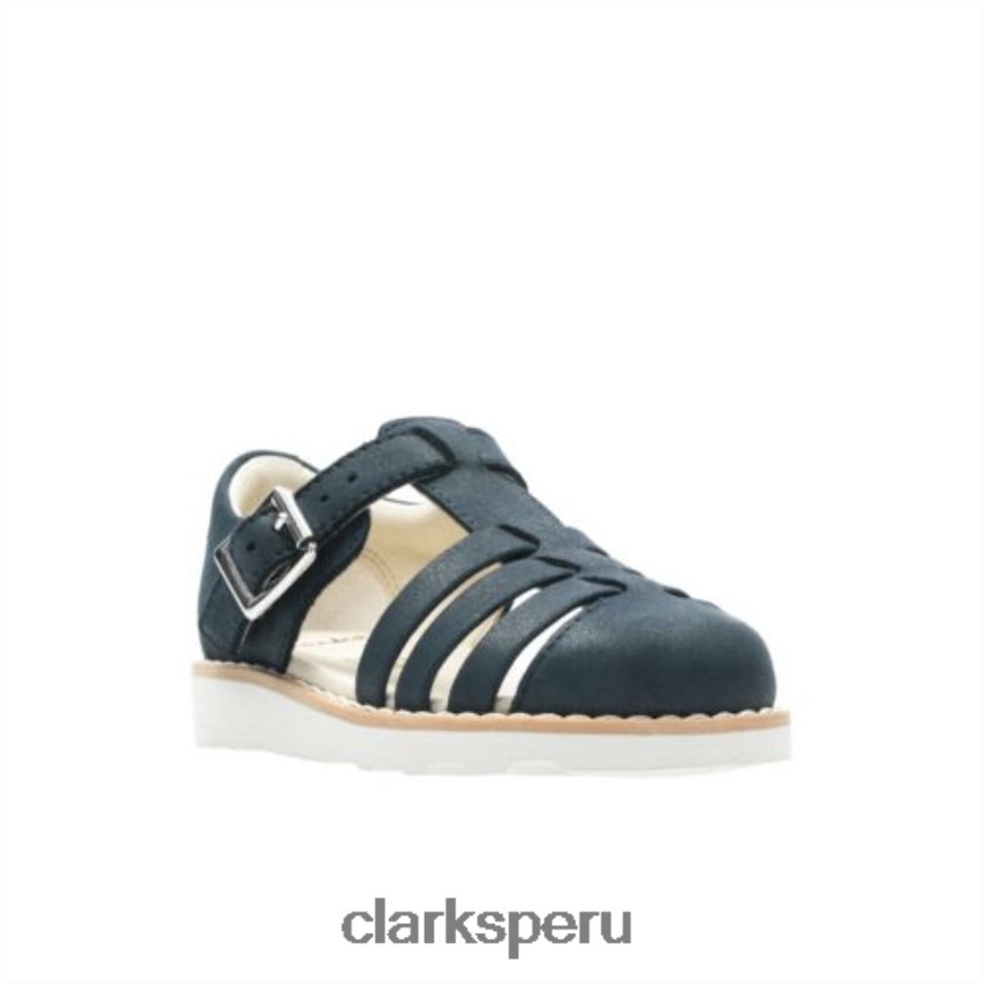 clarks corona de cuero azul marino inf g fit unisexo Clarks 40N4LX4867 cuero azul marino