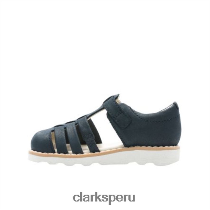 clarks corona de cuero azul marino inf g fit unisexo Clarks 40N4LX4867 cuero azul marino