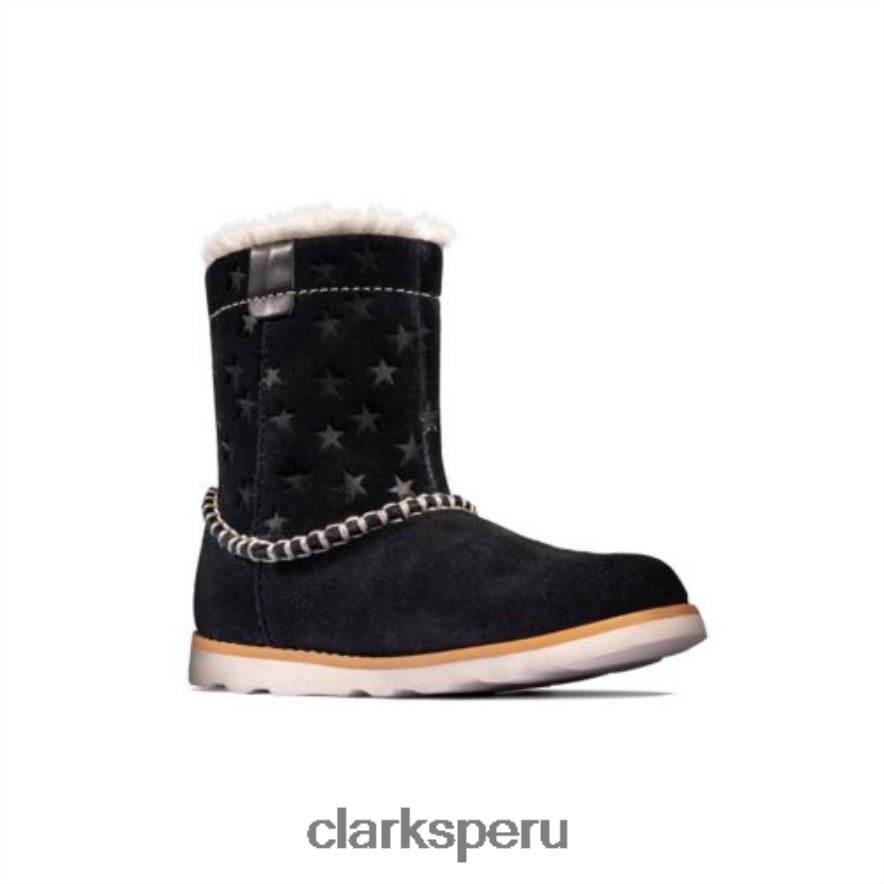 clarks corona piper inf g fit ante azul marino unisexo Clarks 40N4LX4574 gamuza azul marino