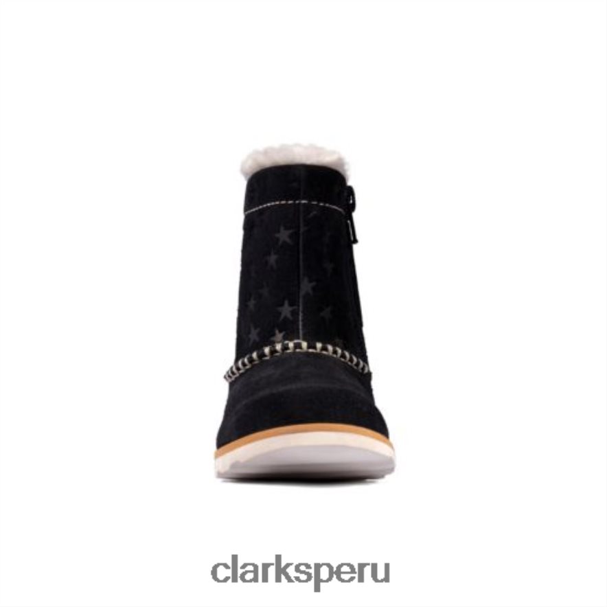 clarks corona piper inf g fit ante azul marino unisexo Clarks 40N4LX4574 gamuza azul marino