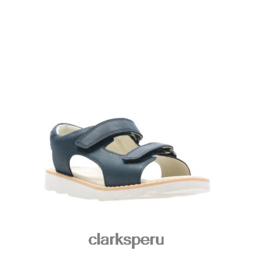 clarks corona raíz jnr g fit cuero azul marino unisexo Clarks 40N4LX4853 cuero azul marino