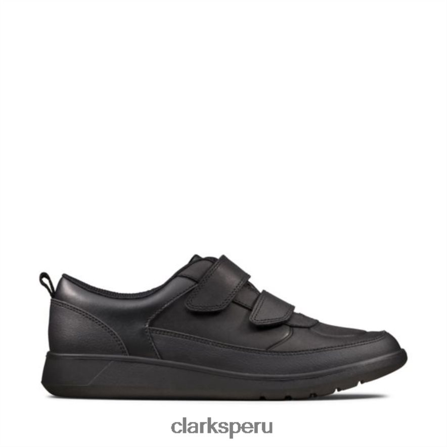 clarks cuero negro scape flare juvenil cuero negro unisexo Clarks 40N4LX5833 cuero negro