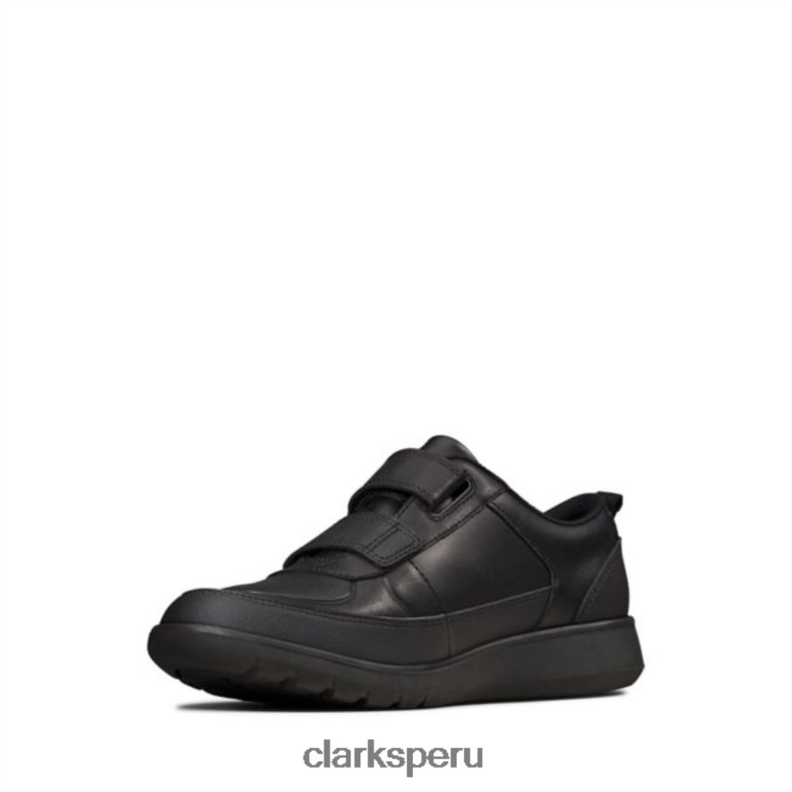 clarks cuero negro scape flare juvenil cuero negro unisexo Clarks 40N4LX5833 cuero negro