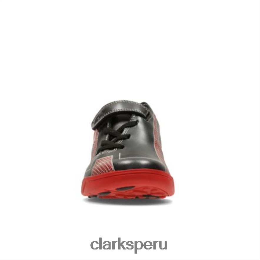 clarks de cuero rojo premio salto inf g fit unisexo Clarks 40N4LX4968 cuero rojo