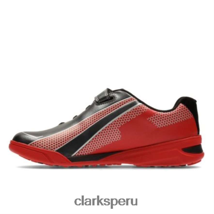 clarks de cuero rojo premio salto inf g fit unisexo Clarks 40N4LX4968 cuero rojo