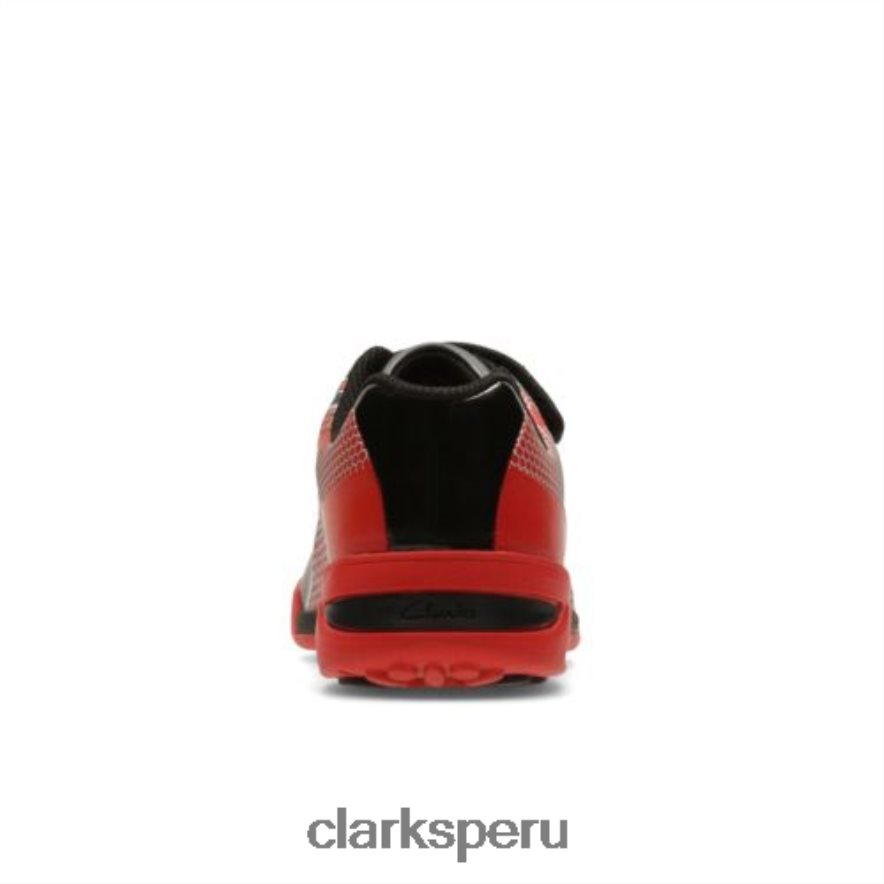clarks de cuero rojo premio salto inf g fit unisexo Clarks 40N4LX4968 cuero rojo