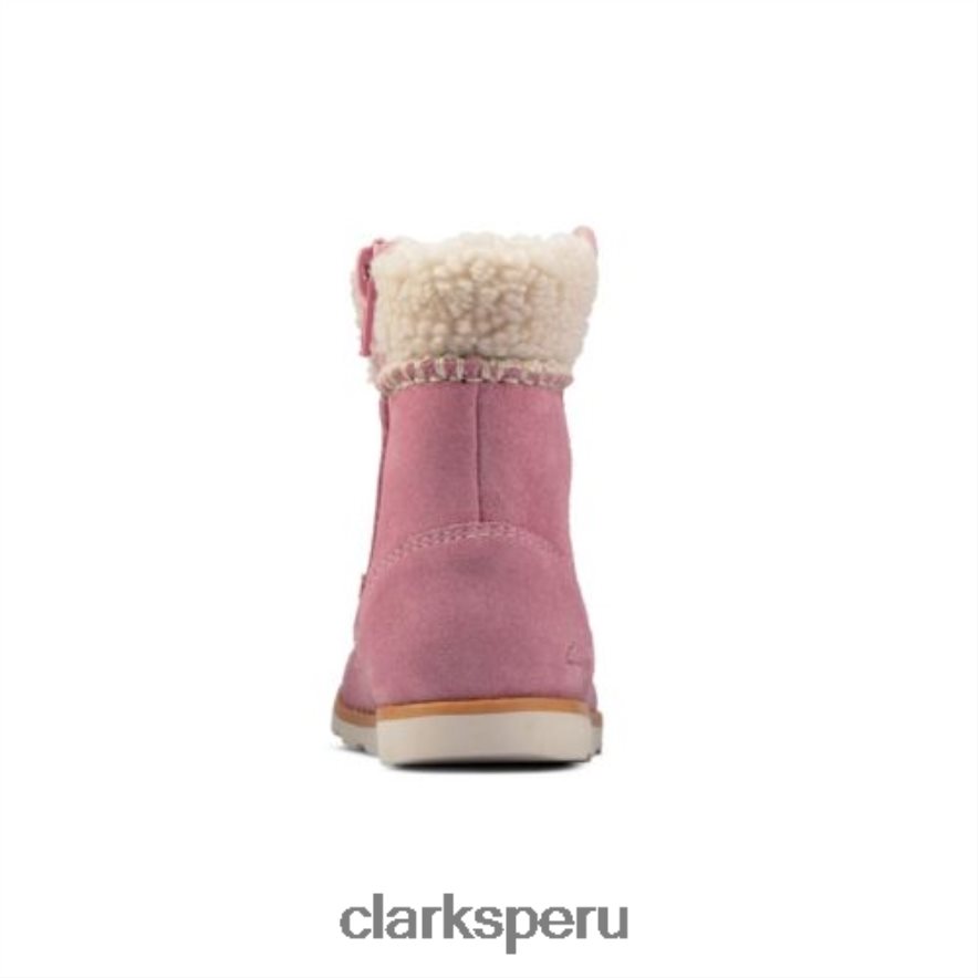 clarks de gamuza rosa con trabilla para corona inf g fit unisexo Clarks 40N4LX4558 gamuza rosa