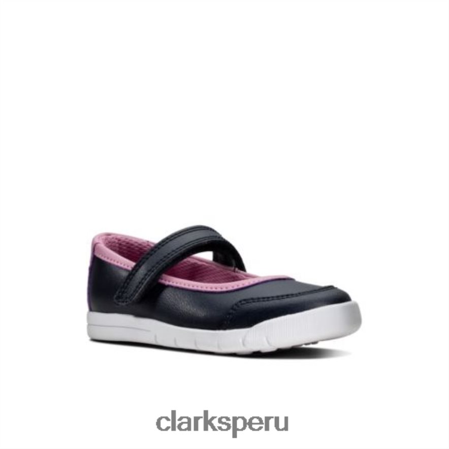 clarks emery halo fst g fit de cuero azul marino unisexo Clarks 40N4LX4728 cuero azul marino