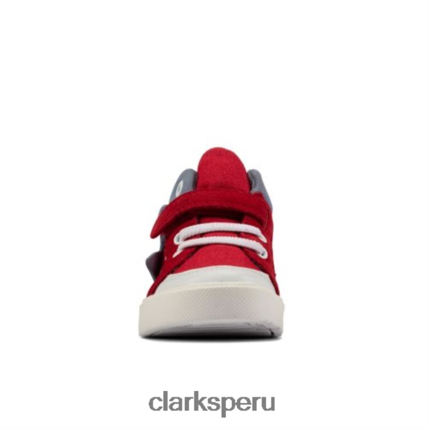 clarks lona roja city pop fst g fit unisexo Clarks 40N4LX4796 lona roja