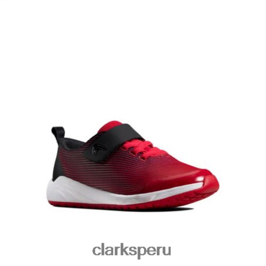 clarks red aeon pace jnr g fit unisexo Clarks 40N4LX4961 rojo