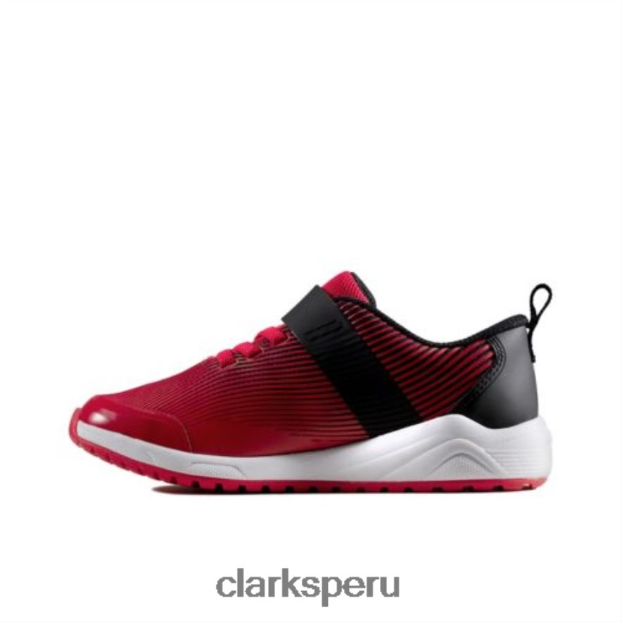 clarks red aeon pace jnr g fit unisexo Clarks 40N4LX4961 rojo