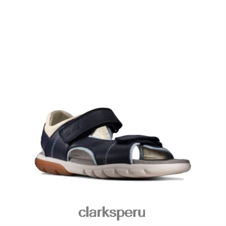 clarks rocco wave jnr g fit azul marino combinado unisexo Clarks 40N4LX4858 combinado azul marino