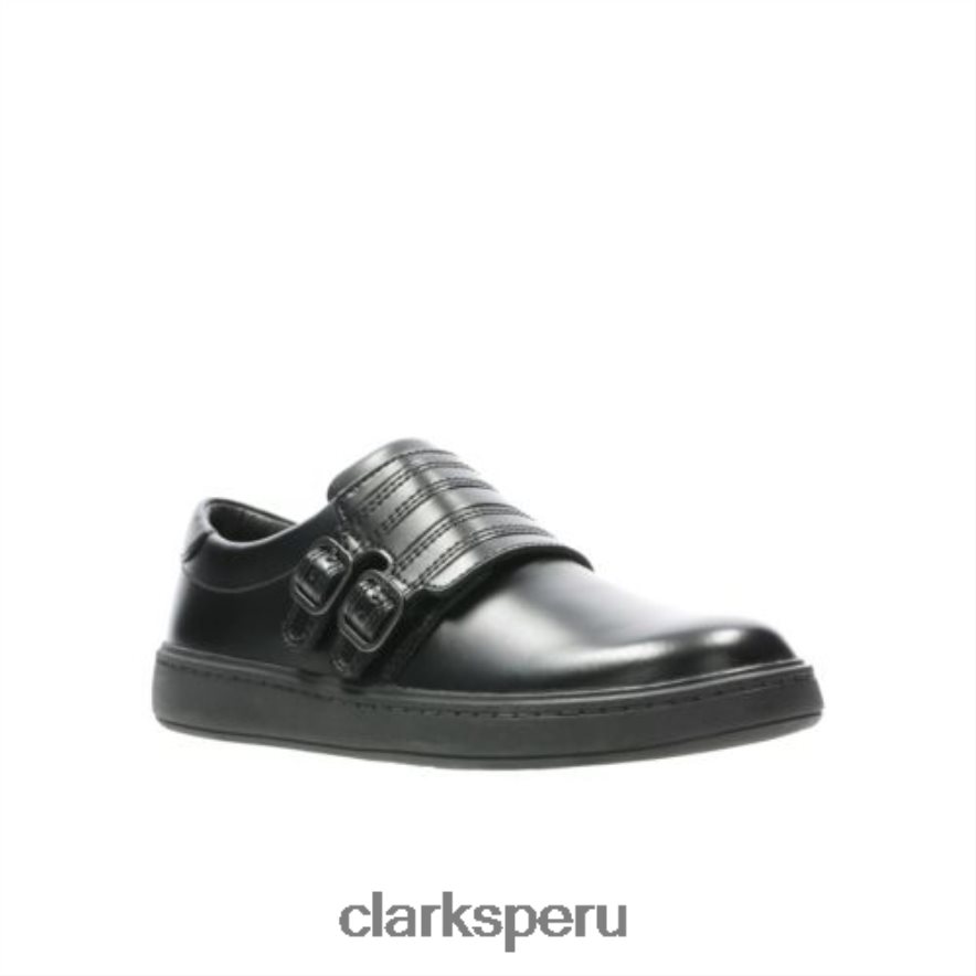 clarks street stride jnr g fit cuero negro unisexo Clarks 40N4LX4989 cuero negro