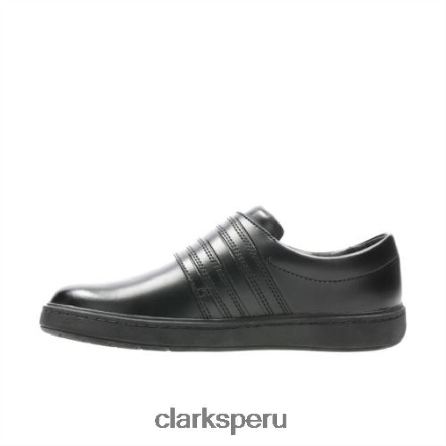 clarks street stride jnr g fit cuero negro unisexo Clarks 40N4LX4989 cuero negro