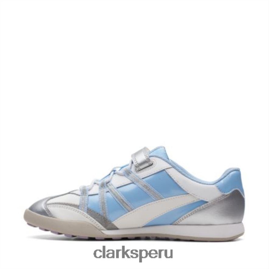 clarks white giggle lite jnr f fit unisexo Clarks 40N4LX4753 blanco