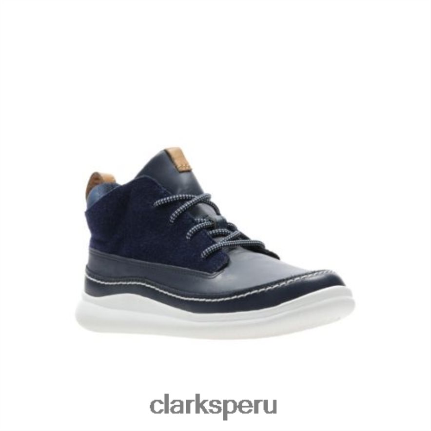 cresta air jnr g fit clarks cuero azul marino unisexo Clarks 40N4LX4807 cuero azul marino