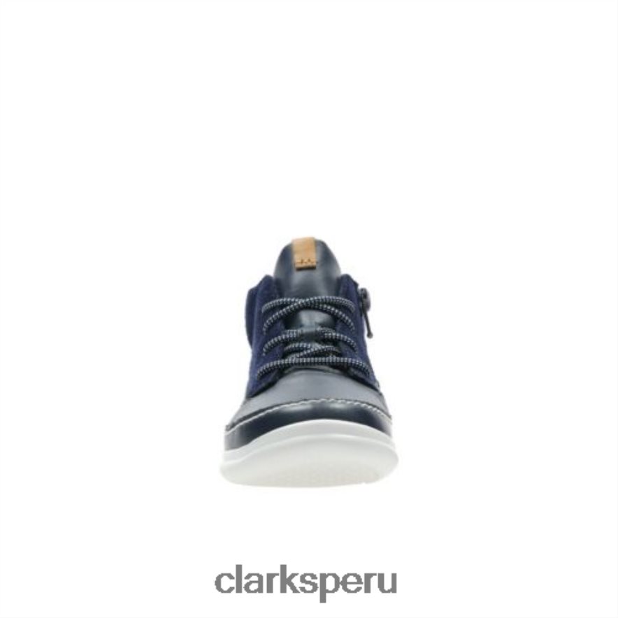 cresta air jnr g fit clarks cuero azul marino unisexo Clarks 40N4LX4807 cuero azul marino