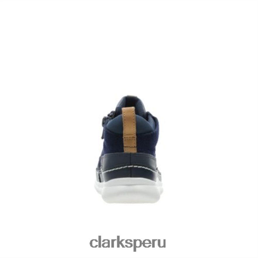 cresta air jnr g fit clarks cuero azul marino unisexo Clarks 40N4LX4807 cuero azul marino
