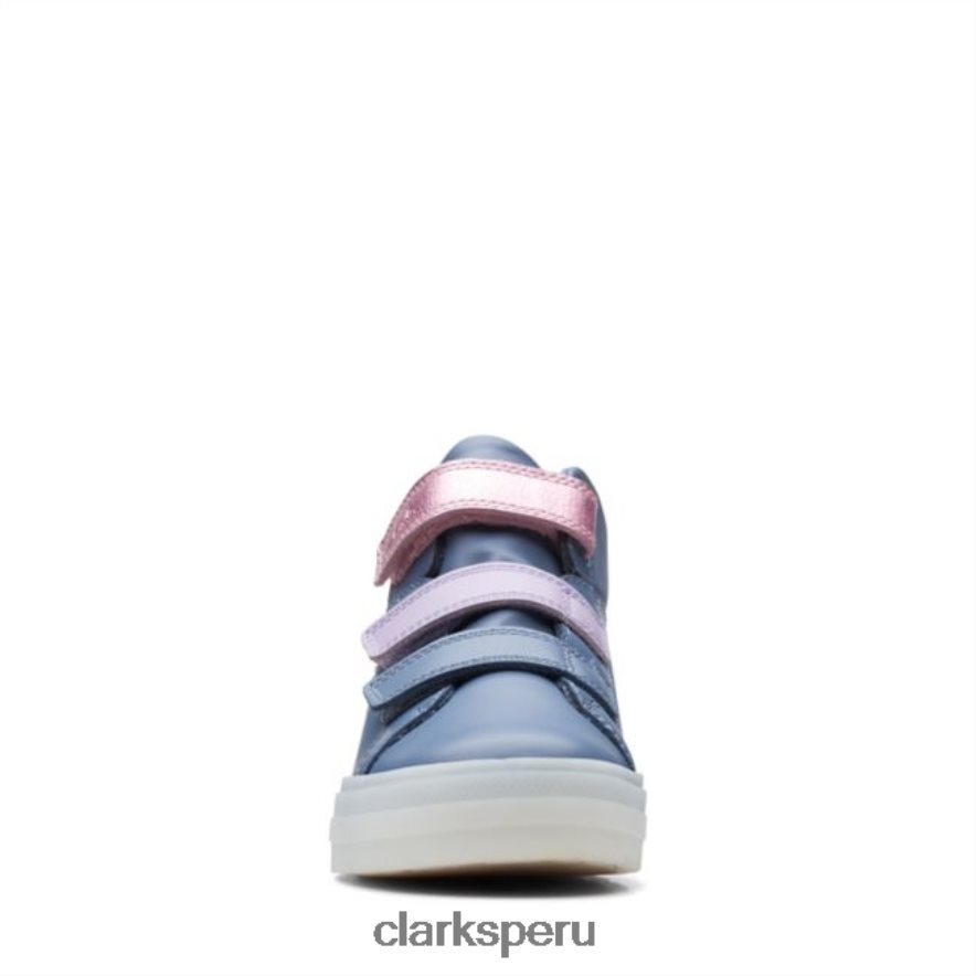 flare show kid cuero azul claro clarks cuero azul claro unisexo Clarks 40N4LX5733 cuero azul claro