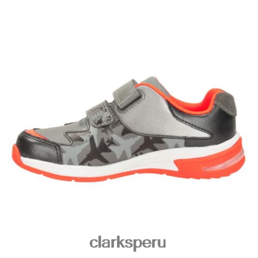 gris clarks piper fun jnr f fit unisexo Clarks 40N4LX4971 gris