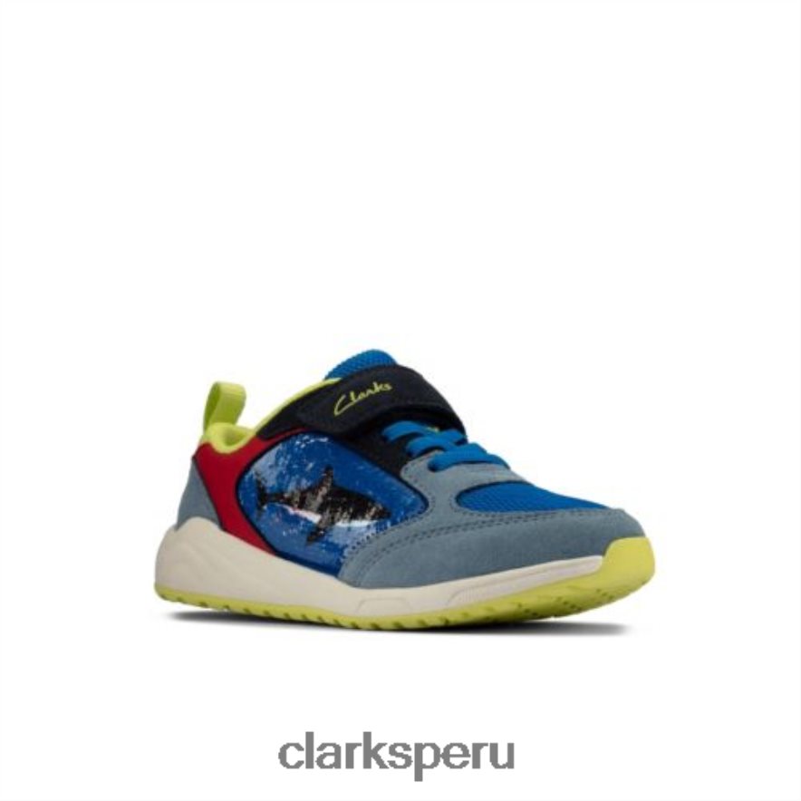 peine azul brillante clarks aeon flex inf g fit unisexo Clarks 40N4LX4939 peine azul brillante