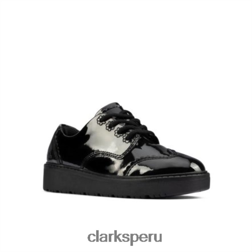 plajump inf f fit charol negro clarks unisexo Clarks 40N4LX4686 charol negro