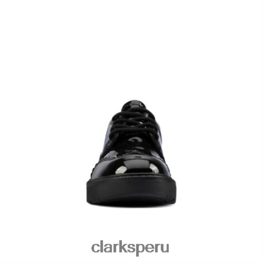 plajump inf f fit charol negro clarks unisexo Clarks 40N4LX4686 charol negro