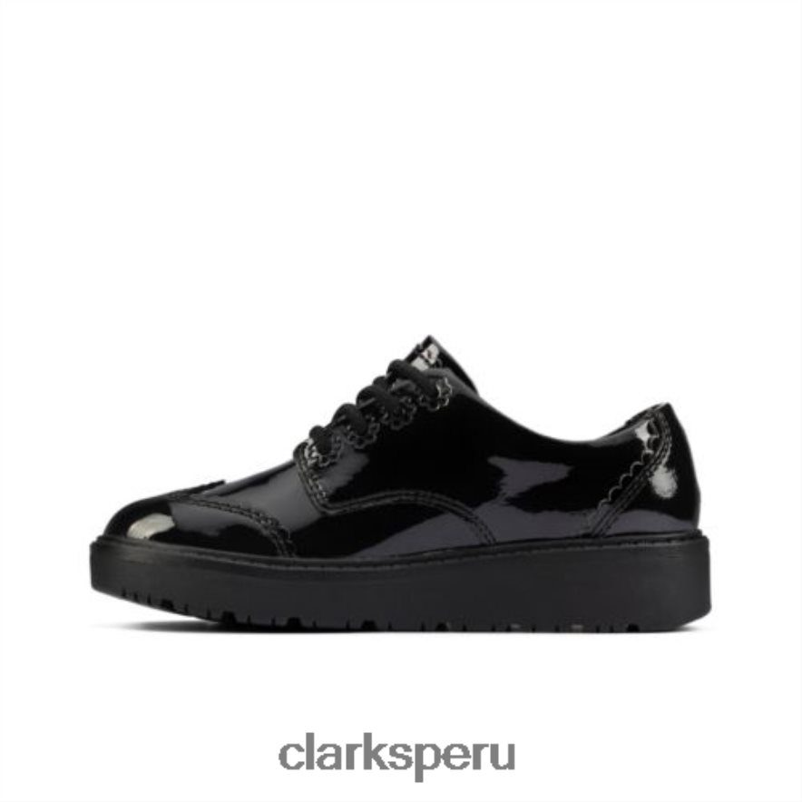 plajump inf f fit charol negro clarks unisexo Clarks 40N4LX4686 charol negro