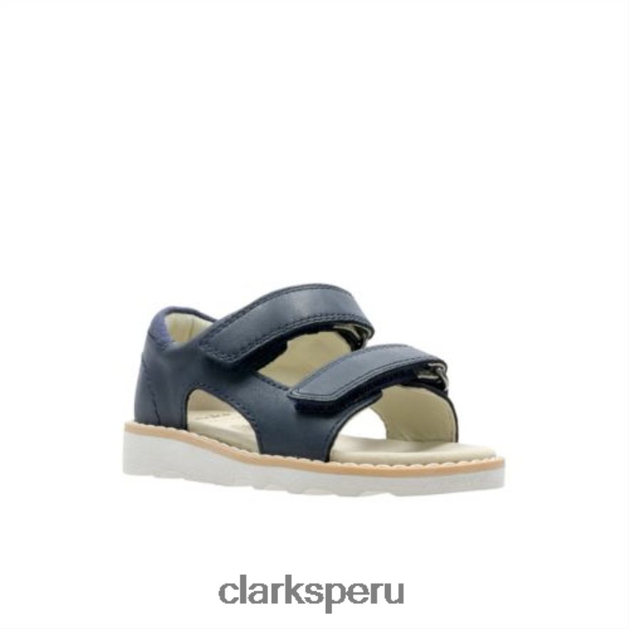 raíz de la corona inf g fit clarks cuero azul marino unisexo Clarks 40N4LX4855 cuero azul marino