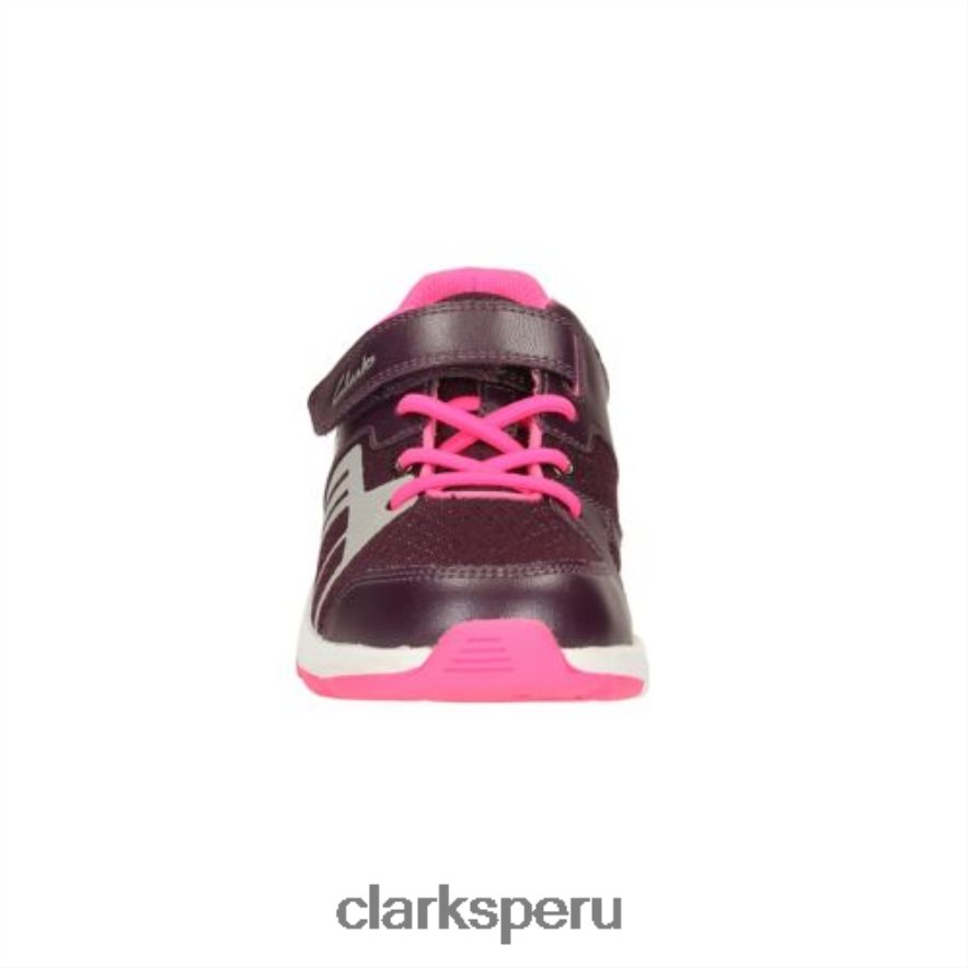 reflejan glo jnr g fit clarks morado unisexo Clarks 40N4LX4751 púrpura