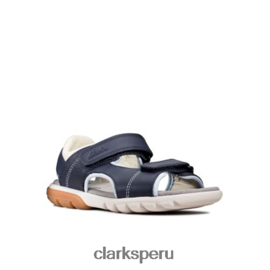 rocco wave jnr g fit marino combi clarks unisexo Clarks 40N4LX4854 combinado azul marino