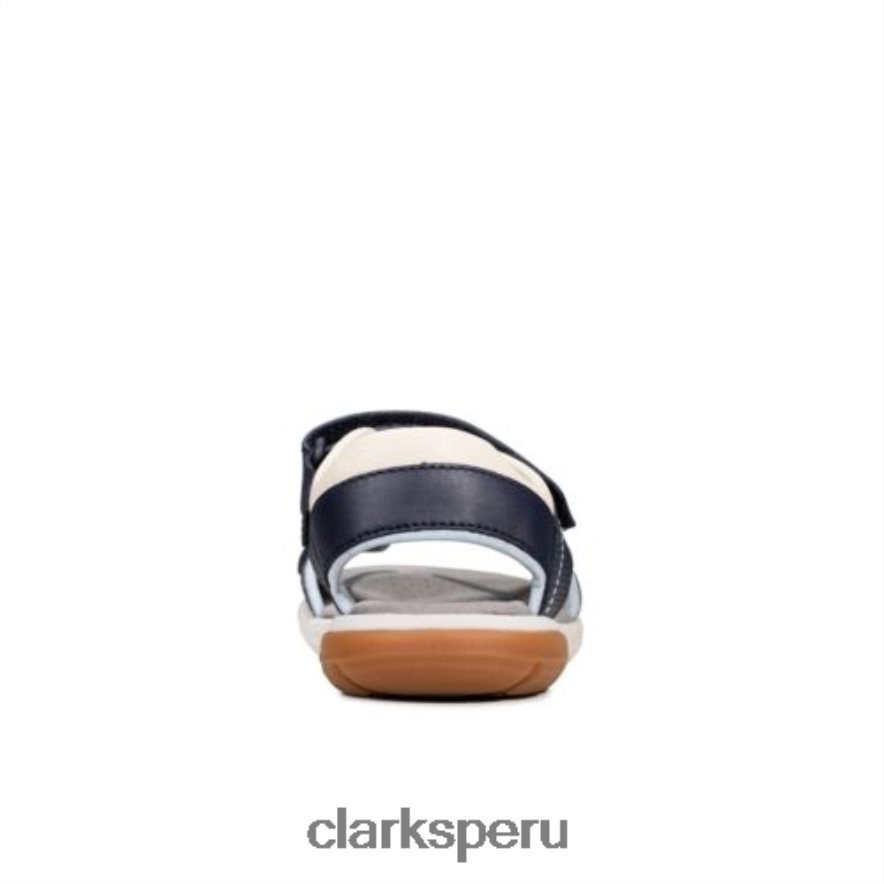 rocco wave jnr g fit marino combi clarks unisexo Clarks 40N4LX4854 combinado azul marino