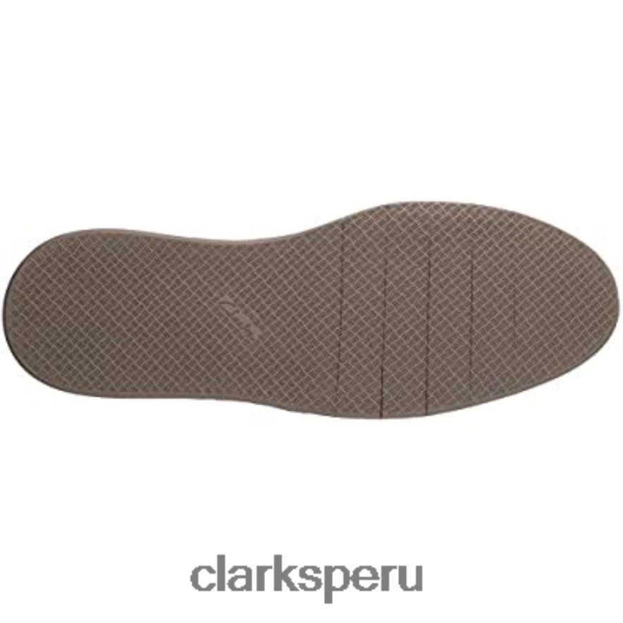 Botas chukka Forge Stride de Clarks de cuero color canela oscuro para hombre hombres Clarks 40N4LX1488 cuero bronceado oscuro