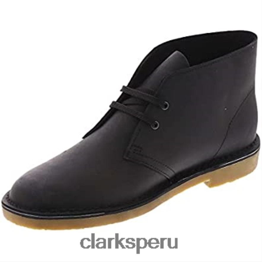 Botas chukka clarks bushacre 3 de cuero negro para hombre hombres Clarks 40N4LX16 cuero negro