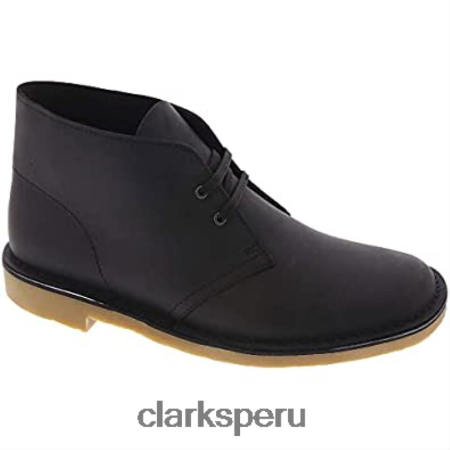 Botas chukka clarks bushacre 3 de cuero negro para hombre hombres Clarks 40N4LX16 cuero negro