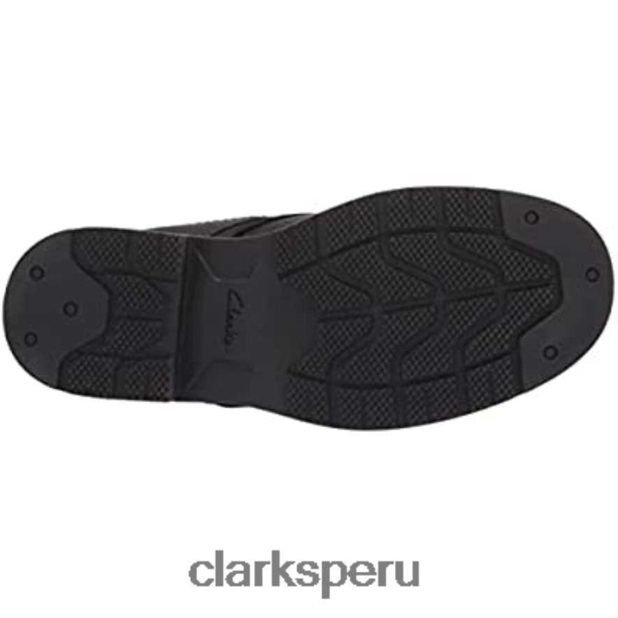 Botas chukka impermeables morris lace de clarks para hombre de cuero negro hombres Clarks 40N4LX818