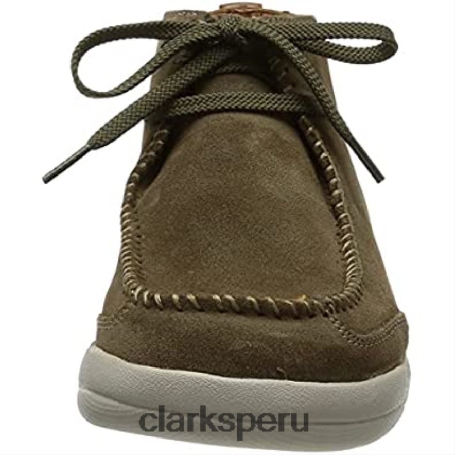 bota chukka driftway top para hombre clarks ante oliva hombres Clarks 40N4LX1693 ante oliva