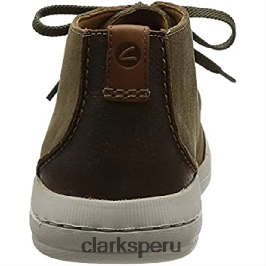 bota chukka driftway top para hombre clarks ante oliva hombres Clarks 40N4LX1693 ante oliva