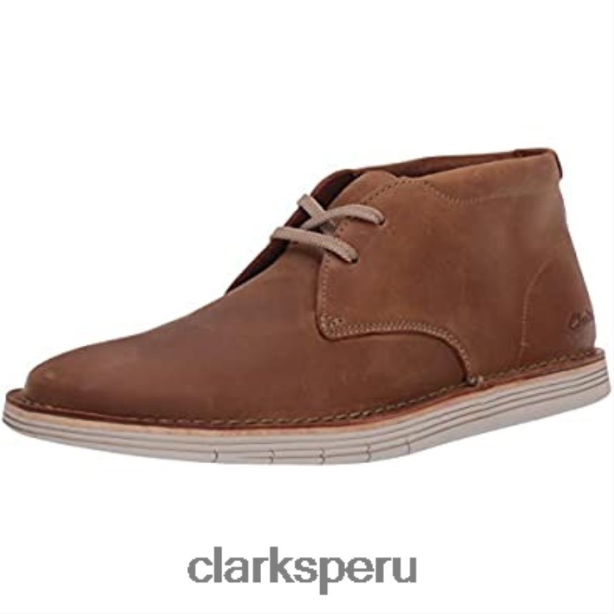 botas chukka forge stride para hombre clarks cuero tostado hombres Clarks 40N4LX2151 cuero marrón
