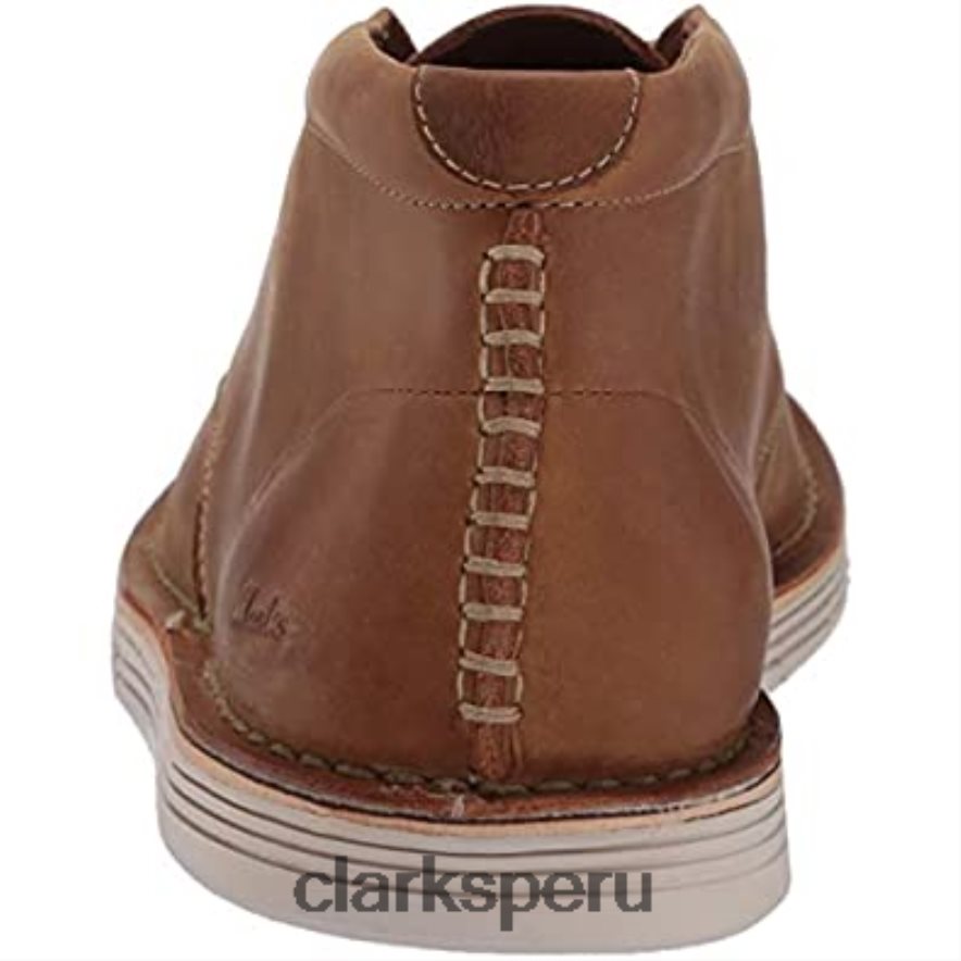 botas chukka forge stride para hombre clarks cuero tostado hombres Clarks 40N4LX2151 cuero marrón