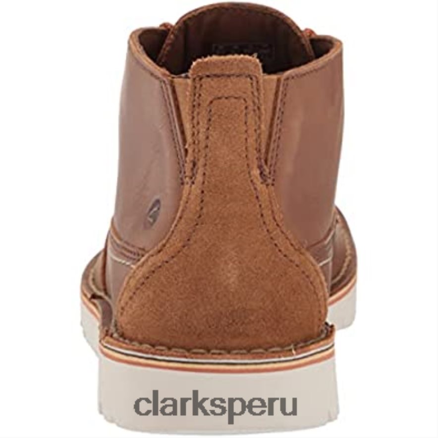 botas chukka mid eastford para hombre de cuero tostado oscuro clarks hombres Clarks 40N4LX1294 cuero bronceado oscuro