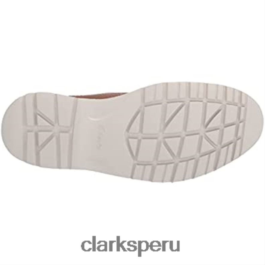 botas chukka mid eastford para hombre de cuero tostado oscuro clarks hombres Clarks 40N4LX1294 cuero bronceado oscuro