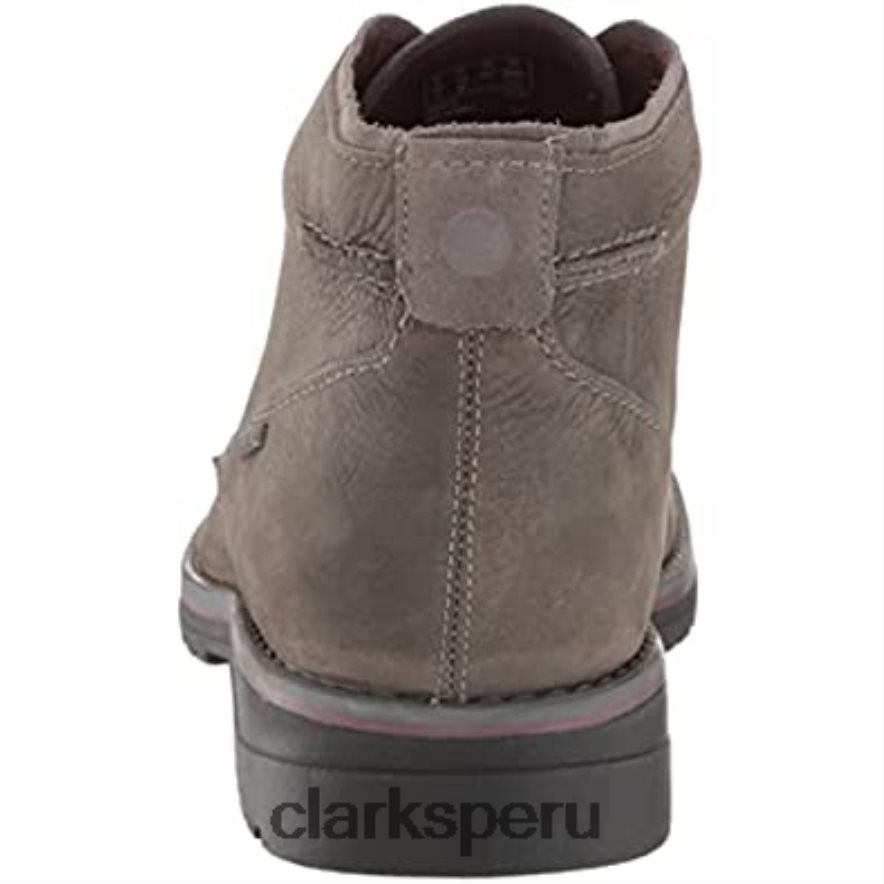botas chukka morris peak impermeables para hombre cuero gris clarks hombres Clarks 40N4LX1510 cuero gris