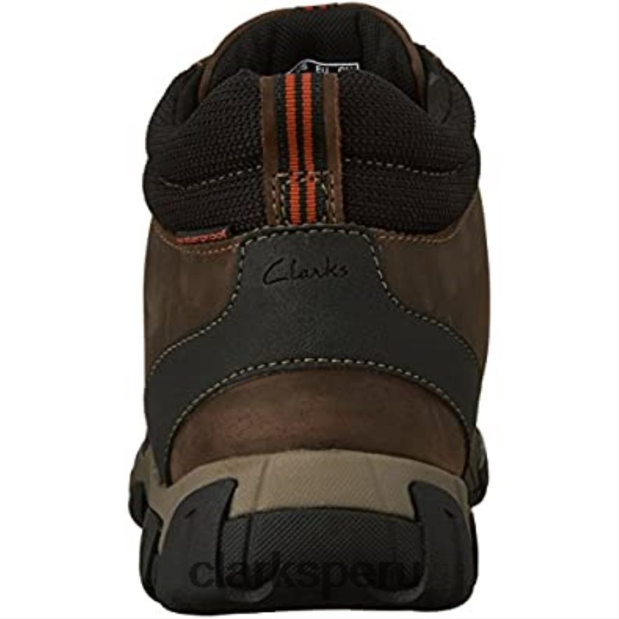 botas chukka wallbeck top para hombre cuero marrón clarks hombres Clarks 40N4LX2335 cuero marrón