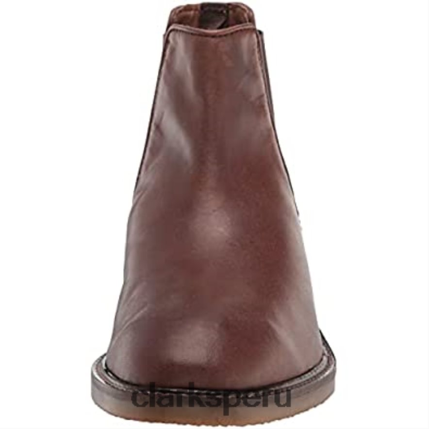 Bota Chelsea clarks jaxen de cuero tostado para hombre hombres Clarks 40N4LX1200 cuero marrón