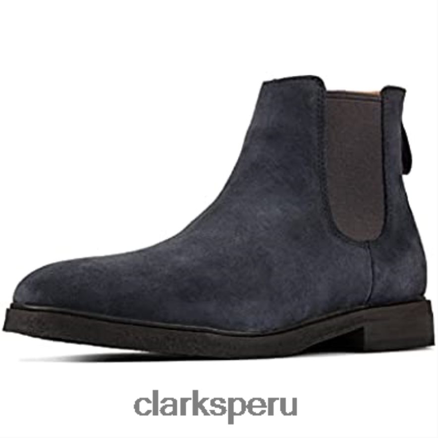 Botas chelsea clarks clarkdale gobi azul marino para hombre hombres Clarks 40N4LX2361 Armada