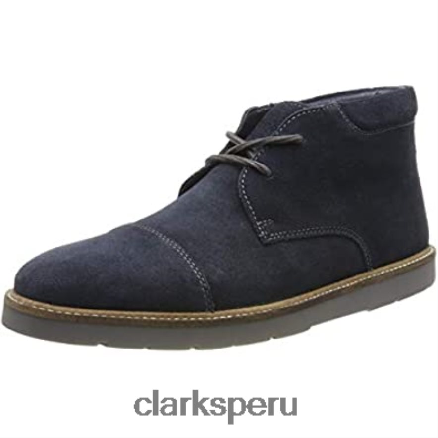 botas clásicas clarks grandtop de ante azul marino ante azul marino hombres Clarks 40N4LX1427 ante azul marino ante azul marino