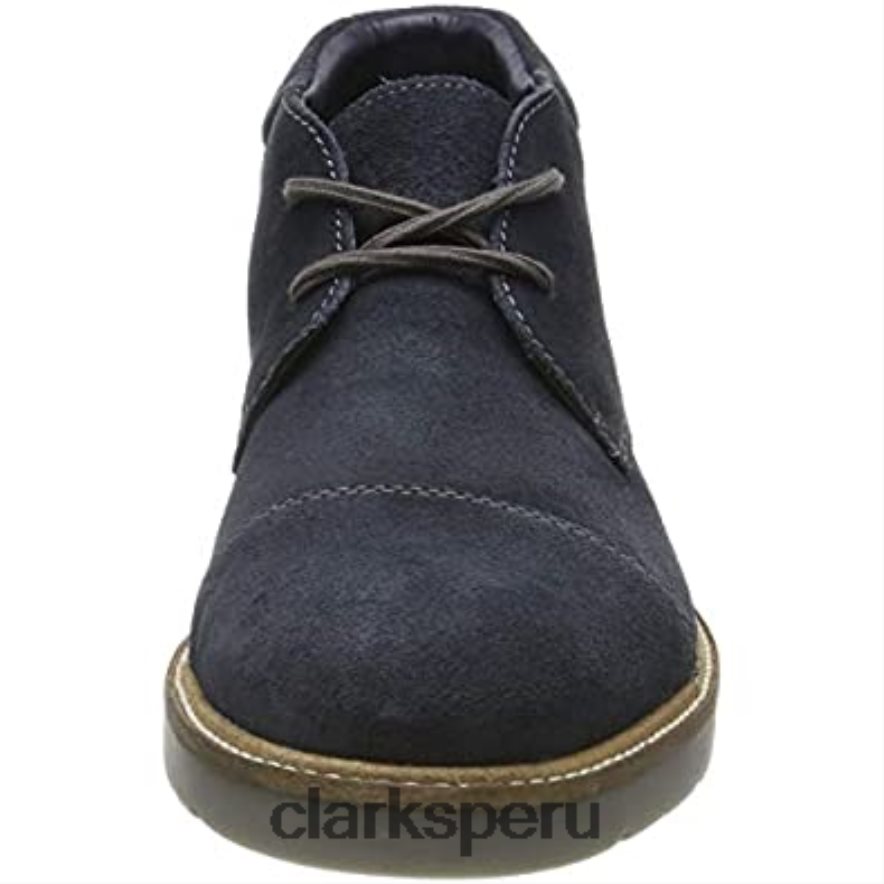 botas clásicas clarks grandtop de ante azul marino ante azul marino hombres Clarks 40N4LX1427 ante azul marino ante azul marino
