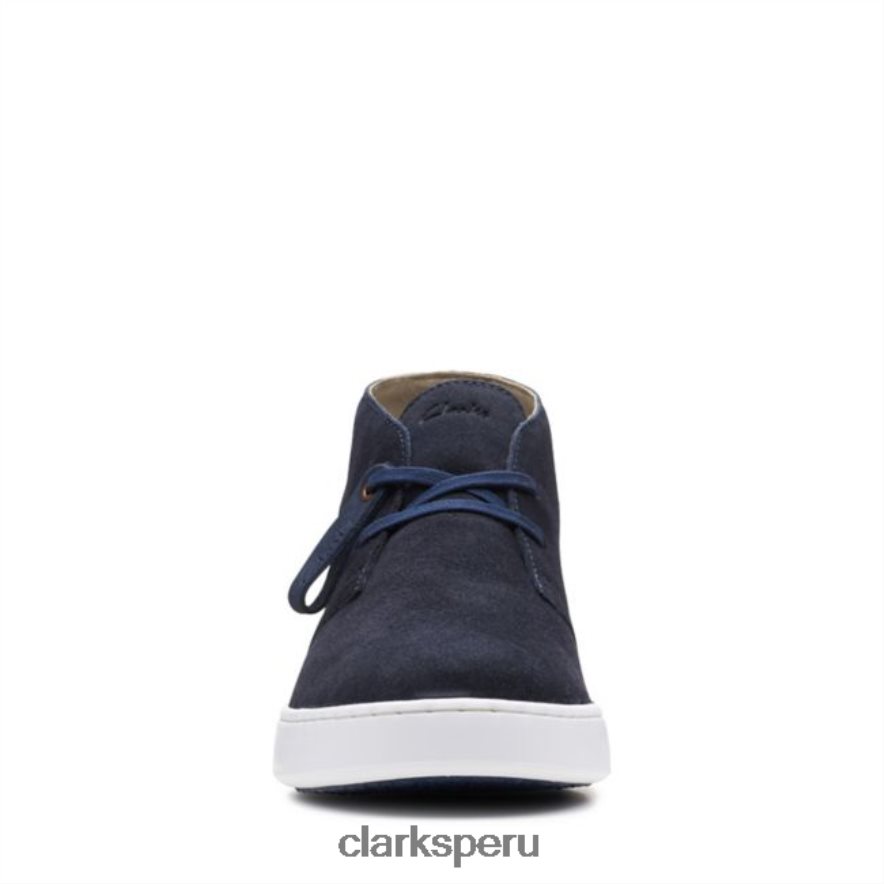 Botas safari clarks de gamuza azul marino Court Lite de gamuza azul marino hombres Clarks 40N4LX5721 gamuza azul marino
