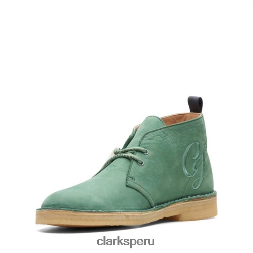 Clarks nubuck verde bota desierto nubuck verde hombres Clarks 40N4LX5705 nubuck verde